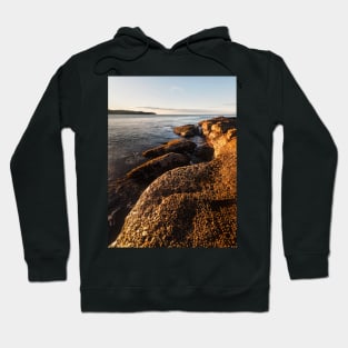 Early morning light on the rocks Hoodie